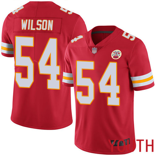Youth Kansas City Chiefs #54 Wilson Damien Red Team Color Vapor Untouchable Limited Player Nike NFL Jersey->youth nfl jersey->Youth Jersey